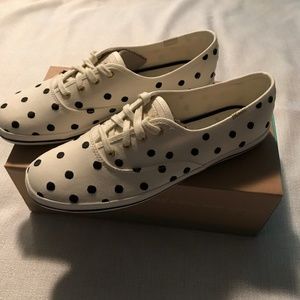 Kate Spade Black/White Dots Sneakers NIB